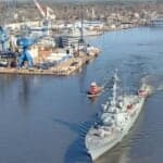 U.S. Navy’s 9,200-Ton Destroyer USS Patrick Gallagher Begins Sea Trials Ahead Of Delivery