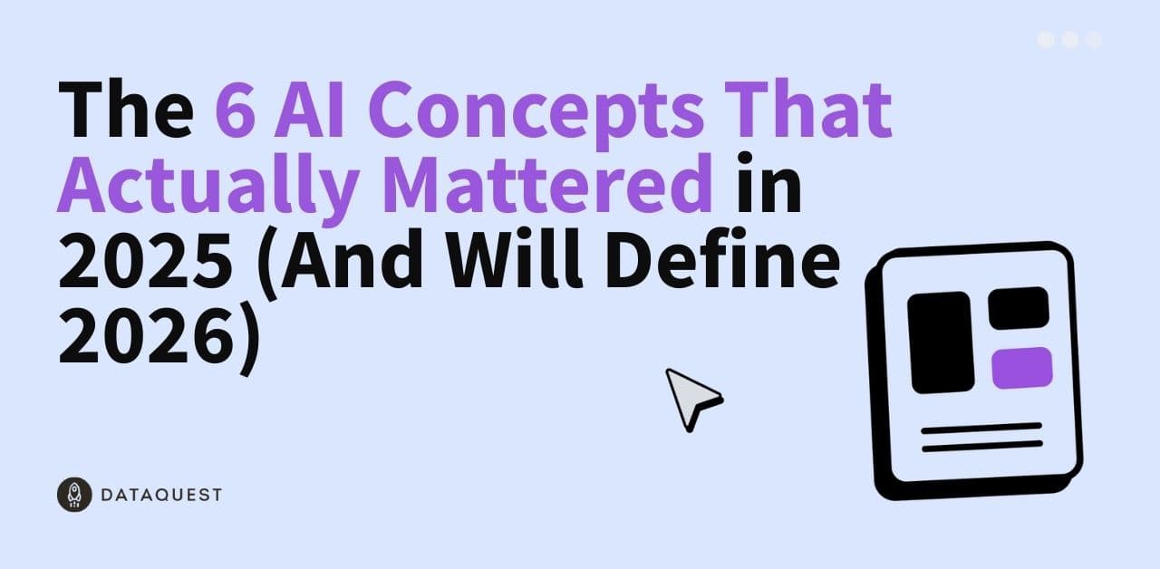 The 6 AI Concepts That Actually Mattered in 2025 (And Will Define 2026)